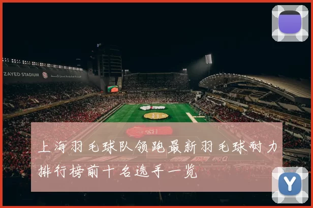 上海羽毛球队领跑最新羽毛球耐力排行榜前十名选手一览
